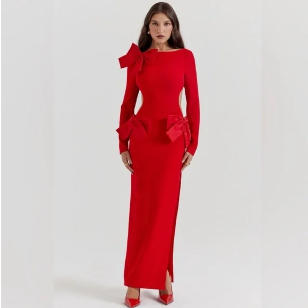 House Of CB Red Maxi Dress